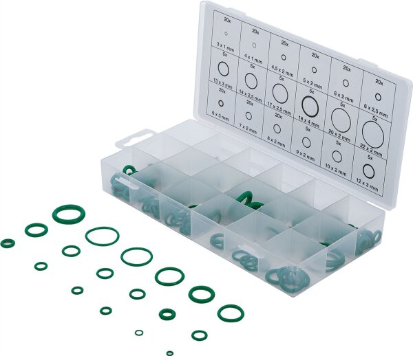 O-Ring-Sortiment | HNBR | Ø 3 - 22 mm | 225-tlg.