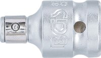 Bit-Adapter mit Haltekugel | Innenvierkant 12,5 mm (1/2") | Innensechskant 6,3 mm (1/4")
