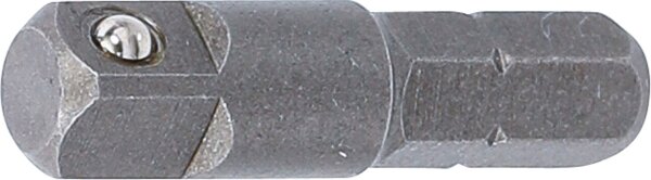 Bit-Knarren-Adapter | Außensechskant 6,3 mm (1/4") - Außenvierkant 6,3 mm (1/4") | 30 mm