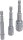 Adapter-Satz für Bohrmaschinen | Antrieb Außensechskant 6,3 mm (1/4") | Abtrieb Außenvierkant 6,3 mm (1/4") / 10 mm (3/8") / 12,5 mm (1/2") | 3-tlg.