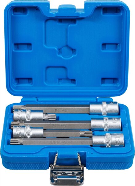 Bit-Einsatz-Satz | Antrieb Innenvierkant 12,5 mm (1/2") | Innenvielzahn (für XZN) | 5-tlg.