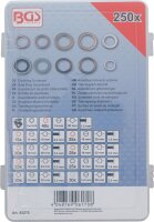 Dichtring-Sortiment | Kupfer, Aluminium, Nylon | 250-tlg.