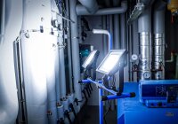 Duo-SMD-LED-Arbeits-Strahler | mit Stativ | 2 x 70 W