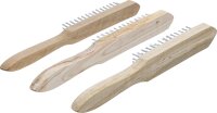 Drahtbürsten-Satz | Holzstiel | 2-, 3-, 4-reihig |...