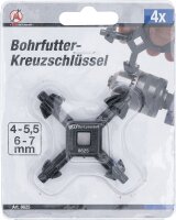 Bohrfutter-Kreuzschlüssel | universal | Ø 4 / 5,5 / 6 / 7 mm
