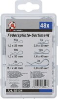 Federsplinte-Sortiment | Ø 1,2 - 3,0 mm | 48-tlg.