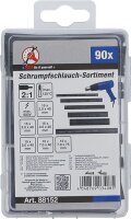 Schrumpfschlauch-Sortiment | schwarz | 90-tlg.