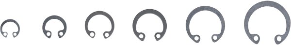 Innen-Seegerring-Sortiment (Sprengringe) | Ø 8 - 19 mm | 78-tlg.