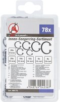 Innen-Seegerring-Sortiment (Sprengringe) | Ø 8 - 19 mm | 78-tlg.