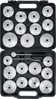 Ölfilterschlüssel-Satz | Aluminium-Druckguss | Antrieb Innenvierkant 12,5 mm (1/2") | 23-tlg.
