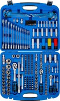 Steckschlüssel-Satz Wellenprofil | Antrieb 6,3 mm (1/4") / 10 mm (3/8") / 12,5 mm (1/2") | 218-tlg.