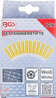 Fettsignierstifte | weiß | 12 Stück