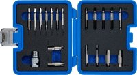 Schraubenausdreher-Satz | für Innensechskant 1,5 - 10 mm / T-Profil (für Torx) | T10 - T55 | 19-tlg.