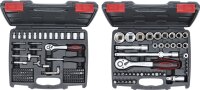Steckschlüssel-Satz | Antrieb 6,3 mm (1/4") + 12,5 mm (1/2") | Zollgrößen | 174-tlg.
