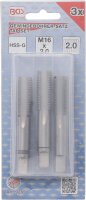 Gewindebohrer-Satz | Vor-, Mittel- und Fertigschneider | HSS-G | M16 x 2,0 | 3-tlg.