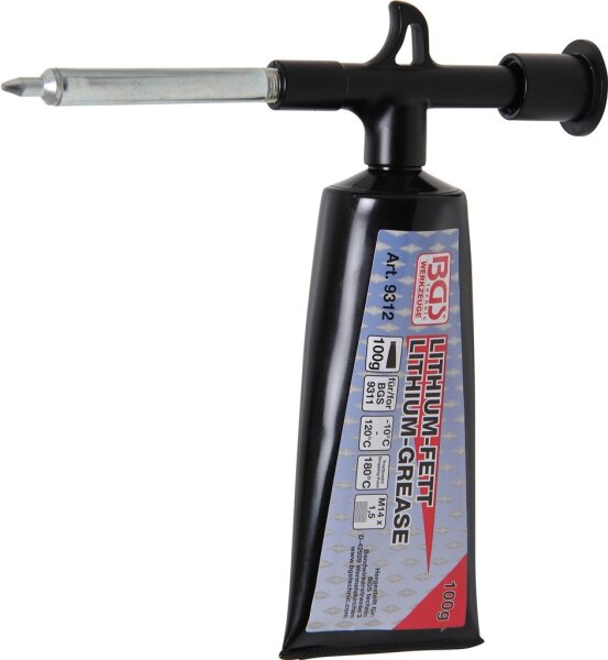 Mini-Fettpresse mit 100 g Lithium-Fett (1 Tube)