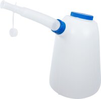 Füllkanne mit flexiblem Ausgussstutzen und Deckel | 8 l