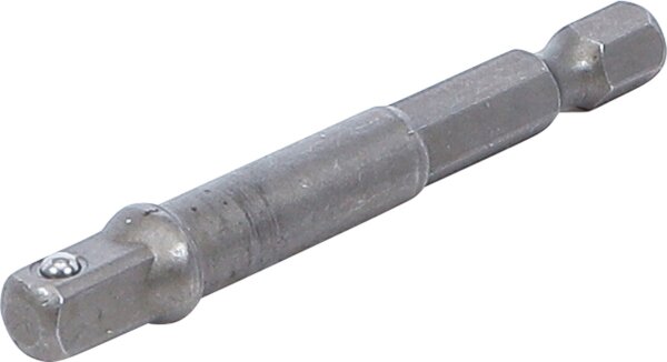 Adapter für Bohrmaschinen | Antrieb Außensechskant 6,3 mm (1/4") / Abtrieb Außenvierkant 6,3 mm (1/4")