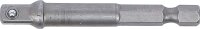 Adapter für Bohrmaschinen | Antrieb Außensechskant 6,3 mm (1/4") / Abtrieb Außenvierkant 6,3 mm (1/4")
