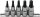 Bit-Einsatz-Satz | Antrieb Innenvierkant 10 mm (3/8") | 4-kant Profil (für MTS-Mortorq) MTS0 - MTS04 | 5-tlg.