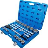Steckschlüssel-Satz | Antrieb 20 mm (3/4") | Zollgrößen | 21-tlg.
