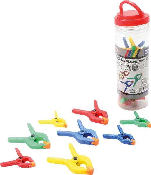 Mini-Leimzwingen-Satz | ABS-Kunststoff | 22-tlg.