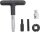 Universal-Öldienst-Schlüssel-Satz | für Kunststoff-Ölablassschrauben | Antrieb Außensechskant 6,3 mm (1/4") / Abtrieb Außenvierkant 10 mm (3/8") | 5-tlg.