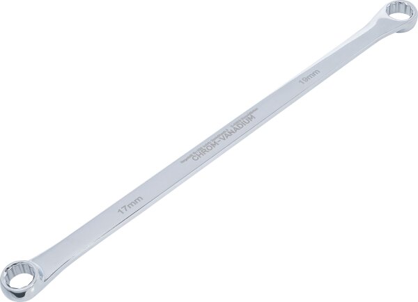 Doppel-Ringschlüssel | extra lang | SW 17 x 19 mm