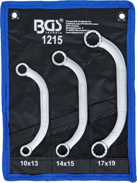 Starter- und Blockschlüssel-Satz | SW 10 x 13 - 17 x 19 mm | 3-tlg.