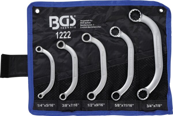 Starter- und Blockschlüssel-Satz | Zollgrößen | SW 1/4" - 7/8" | 5-tlg.