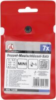 Doppel-Maulschlüssel-Satz | Mini-Ausführung | SW 3 - 5,5 mm | 7-tlg.