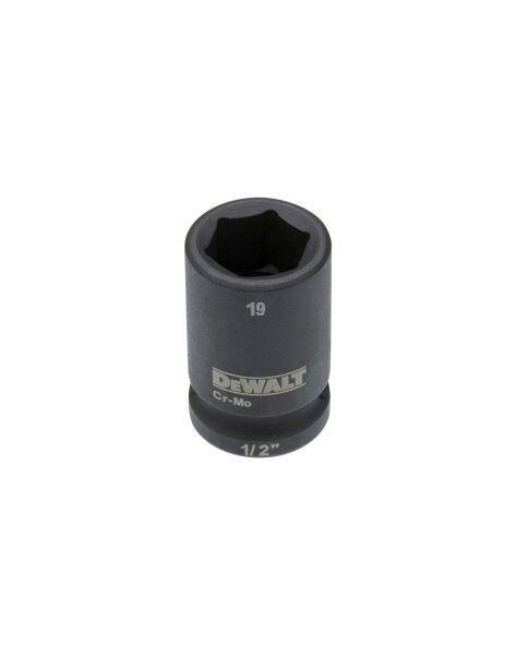 DEWALT Steckschluessel kurz 19mm 1/2 Schlagfest