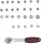 Steckschlüssel-Satz | Antrieb 6,3 mm (1/4") | SW 4 - 13 mm | 27-tlg.