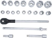 Steckschlüssel-Satz | Antrieb 20 mm (3/4") | SW 19 - 50 mm | 20-tlg.