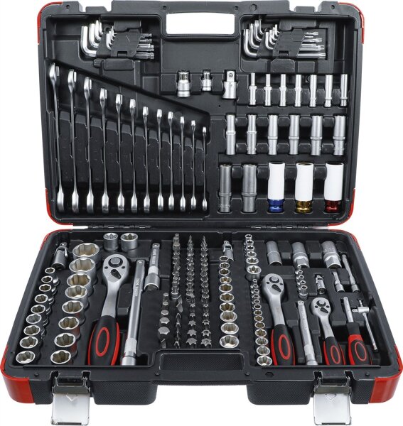 Steckschlüssel-Satz | Antrieb 6,3 mm (1/4") / 10 mm (3/8") / 12,5 mm (1/2") | 176-tlg.