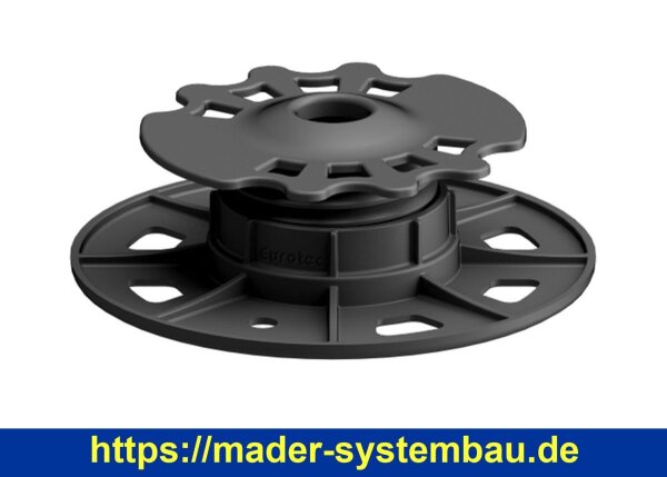 Eurotec Verstellfuß SL BASE S mit L-Adapter Aufbauhöhe: 32 - 47 mm VE:40