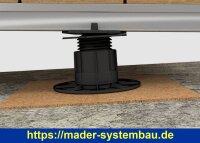 Eurotec Verstellfuß SL BASE S mit L-Adapter Aufbauhöhe: 32 - 47 mm VE:40