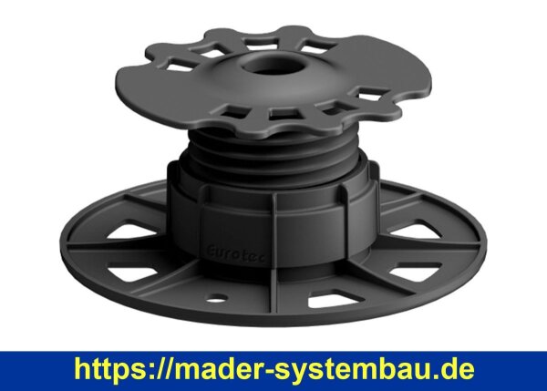 Eurotec Verstellfuß SL BASE M mit L-Adapter Aufbauhöhe: 42 - 67 mm VE:30