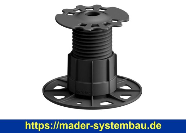 Eurotec Verstellfuß SL BASE L mit L-Adapter Aufbauhöhe: 67 - 117 mm VE:30