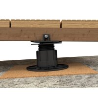 Eurotec Verstellfuß SL BASE L mit L-Adapter Aufbauhöhe: 67 - 117 mm VE:30