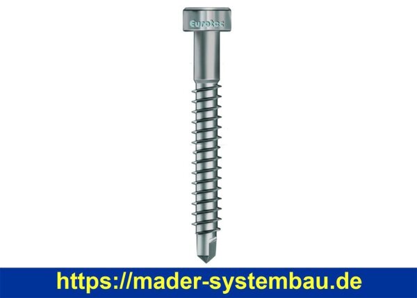 Eurotec Bohrschraube DiLo; Edelstahl gehärtet; TX25 5,0 x 38,5 mm; inkl. 1 x Bit VE:200