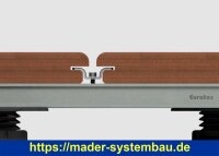Eurotec V-Clip; Edelstahl A2 22,7 x 9,4 x 32,3 (BxHxL); incl. Schrauben und Bit VE:250