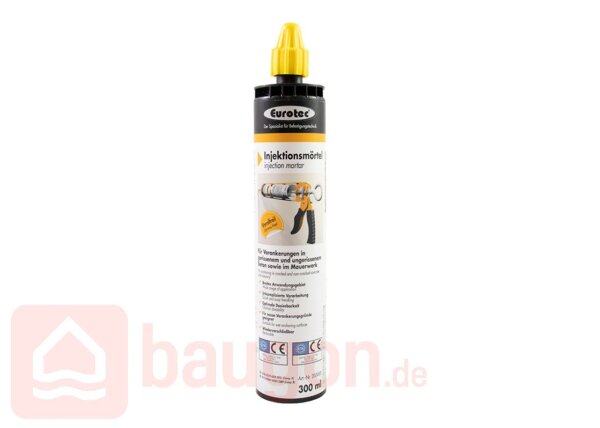 Eurotec Injektionsmörtel, inkl. Statikmischer 300 ml VE:12