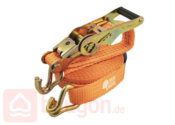 Eurotec Zurrgurt mit Ratsche und Spitzhaken 5 m x 25 mm VE:1