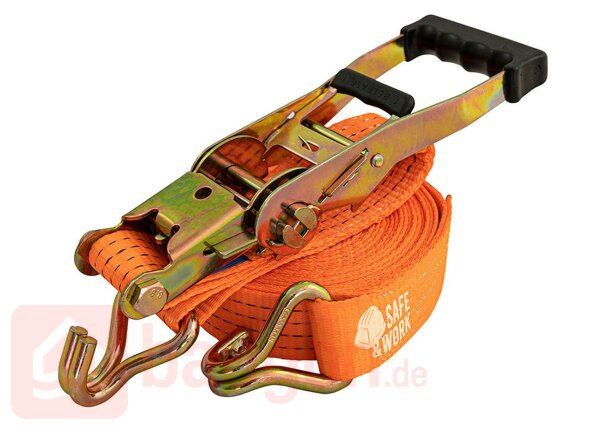 Eurotec Zurrgurt mit Spitzhaken 8 m x 50 mm VE:1