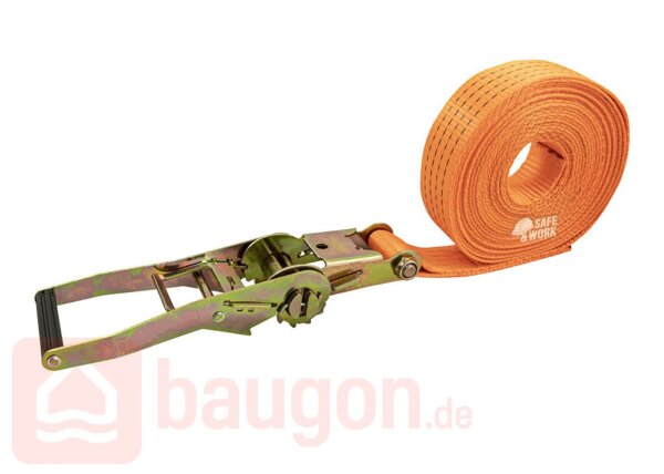 Eurotec Zurrgurt mit Ratsche 8 m x 50 mm VE:1