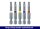 Eurotec Bit-Set 50 mm Edelstahl; TX 20 gelb VE:20