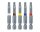 Eurotec Bit-Set 50 mm Edelstahl; TX 30 rot VE:20