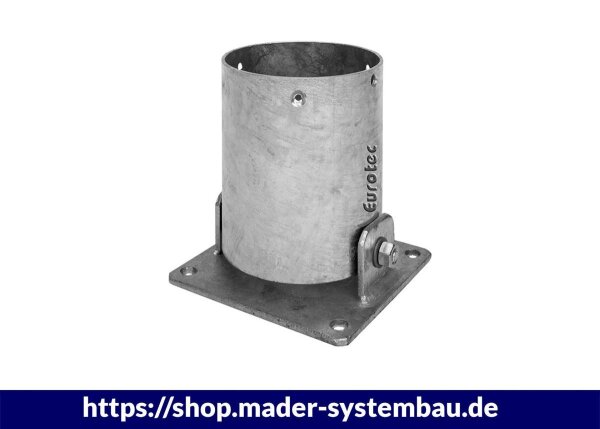 Eurotec Pfostenträger beweglich für Rundpfosten Pfostenaufn. Ø121 mm VE:1