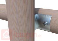 Eurotec Rundholzverbinder galv. Verzinkt 70 x 200 x 25 mm...